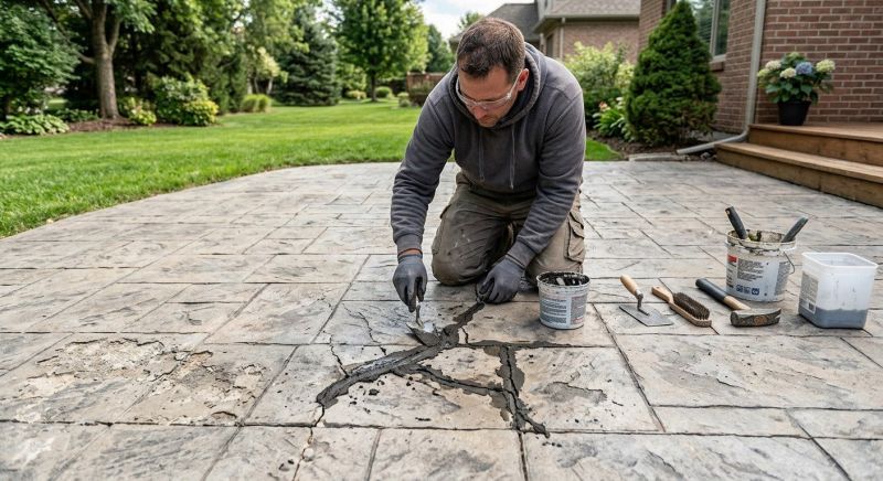 Decorative Concrete Repair in Hendersonville, NC